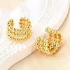 Brass Cuff Earrings EJEW-K309-14G-3