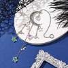 Hollow Moon Alloy Hanging Ornaments HJEW-TA00200-2