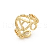 Brass Open Cuff Rings for Women RJEW-K289-01G-A-4