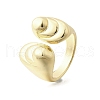 Brass Cuff Rings for Women RJEW-G347-03G-4