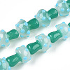 Handmade Lampwork Beads Strands X-LAMP-N024-09F-2