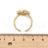 Mother's Day Jewellery Brass Enamel Cuff Rings RJEW-K291-03G-03-5