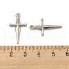 Non-Tarnish 304 Stainless Steel Pendants STAS-O004-06A-P-3