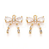 Brass Micro Pave Cubic Zirconia Pendants KK-N261-93A-G-1