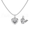 925 Sterling Silver Pendant Necklaces NJEW-L179-03P-1