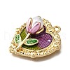 Alloy Enamel Pendants ENAM-K076-12A-01-2