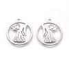 Non-Tarnish 304 Stainless Steel Pendants STAS-I098-05-2