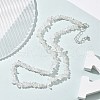 Natural Quartz Crystal Chip Beaded Necklaces for Men Women NJEW-G159-01S-3