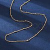 Long-Lasting Plated Brass Cable Chain Necklaces NJEW-K112-09G-NF-1