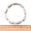 304 Stainless Steel Link Chain Bracelets for Women Men BJEW-R018-04P-5