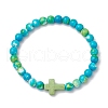 Synthetic Gemston Stretch Bracelets BJEW-JB11015-05-1