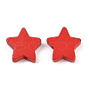Spray Painted Wood Beads WOOD-F017-01C-1