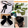 WADORN 4 Yards 4 Colors Frayed Velvet Ribbon SRIB-WR0001-08B-7
