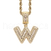 Brass Micro Pave Cubic Zirconia Pendants PW-WG3207D-45-1
