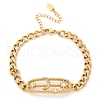 Rectangle 304 Stainless Steel Bracelets BJEW-R011-01G-02-4