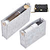 WADORN 2Pcs 2 Style Wool Felt Bag Organizer Inserts FIND-WR0007-41C-1