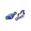 201 Stainless Steel Shell Pendants STAS-S119-054-3