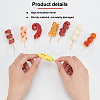 DELORIGIN 8Pcs 8 Style Simulation Food Plastic Model DJEW-DR0001-01-3