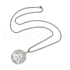 Stainless Steel Pendant Necklaces NJEW-L117-03B-P-2