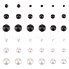 ANATTASOUL 18 Pairs 18 Style ABS Plastic Imitation Pearl Stud Earrings for Women EJEW-AN0002-70-1