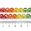 Electroplate Glass Beads Strands EGLA-D300-06-8mm-4