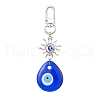 Evil Eye Lampwork Pendant Decorations HJEW-JM01996-02-1