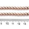 Electroplated Synthetic Non-magnetic Hematite Beads Strands G-I364-C02-RG-4