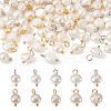 Craftdady 80Pcs 2 Colors Natural Cultured Freshwater White Pearl Charms PEAR-CD0001-03-2
