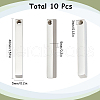 SUNNYCLUE 10Pcs 304 Stainless Steel Pendants FIND-SC0010-30-2