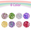 8 Colors Transparent Spray Painted Glass Bead GLAA-YW0001-45-2
