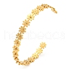 304 Stainless Steel Open Cuff Bangles BJEW-Z065-03G-1