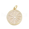 Rack Plating Brass Enamel Pendants KK-M293-39G-01-1