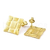 Ion Plating(IP) 304 Stainless Steel Stud Earrings for Women EJEW-A049-05G-2