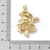 Rack Plating Brass Micro Pave Cubic Zirconia Pendants KK-Q797-11G-3