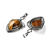 Natural Tiger Eye Pendants G-F777-01AS-05-2