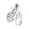 Non-Tarnish 201 Stainless Steel Pendants STAS-U003-20C-P-1