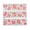 3Pcs 3 Styles Flower PET Waterproof Stickers Sets STIC-C008-02D-1