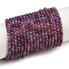 Natural Red Corundum/Ruby and Sapphire Beads Strands G-M390-05-2