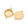 Brass Connector Cabochon Settings KK-F898-21A-G-2
