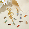 30Pcs 15 Styles Natural Mixed Stone Pendants PALLOY-PH01686-5