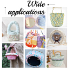   10 Pcs 5 Style Flat Round Felt Fabric DIY-PH0009-24D-7