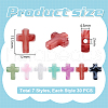 UNICRAFTALE 210Pcs 7 Colors Acrylic Beads OACR-UN0001-01-4