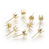 304 Stainless Steel Stud Earring Findings STAS-P221-20C-G-1