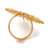 Anti-Tarnish 304 Stainless Steel Sun Open Cuff Rings RJEW-M047-02G-3