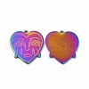 Ion Plating(IP) 304 Stainless Steel Pendants STAS-F290-24MC-1