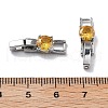 Rack Plating Brass Micro Pave Cubic Zirconia Watch Band Clasps KK-A234-016P-04-3