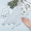 Gorgecraft 15Pcs 3 Styles Steel Wire Cord AJEW-GF0009-63-3