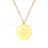 Constellation Libra Stainless Steel Pendant Necklaces for Women SK1865-1-1