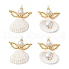 Clam Shell Pendants PALLOY-MZ00717-01-1