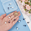 Beebeecraft 6 Pairs 2 Style Shell Pearl Ball Stud Earrings EJEW-BBC0001-34-3
